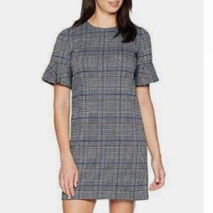 Calvin Klein short sleeve plaid dress size 10